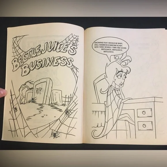 RARE 90s Coloring Book Beetlejuice Vintage - Picture 7 of 16
